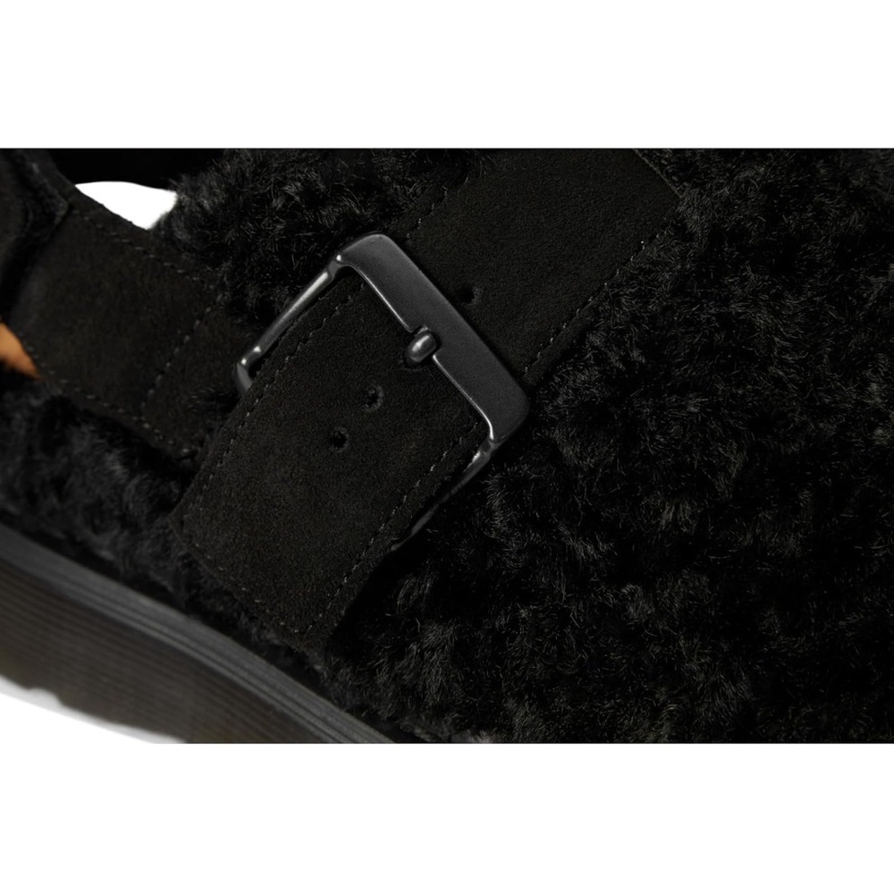 β¨ NWT Dr. Martens Jorge II WarmWair Fleece Slingback Mules - Black π€ (US W 8 / M - Picture 11 of 13